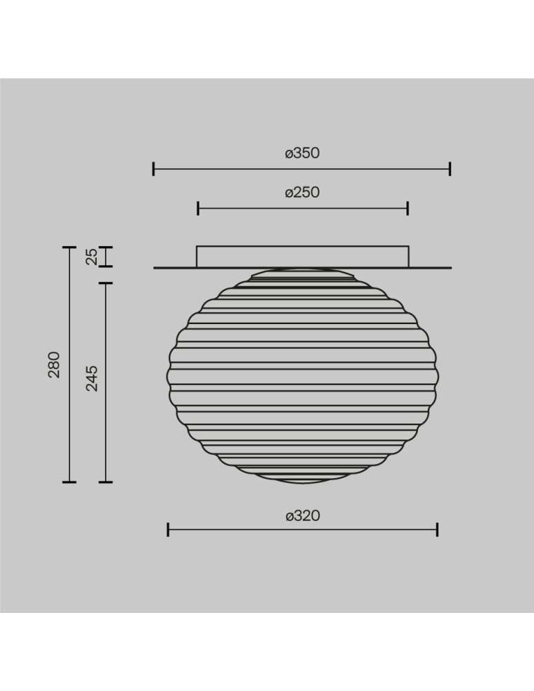 Small ceiling lamps - Maytoni Reels Ceiling Lamp 1xE27 60W Gold MOD268CL-01G - product kolory-swiatla.pl 5