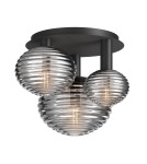 Ceiling lamps spheres - Maytoni Reels Ceiling Lamp 3xE14 40W Black MOD268CL-03B - product 1