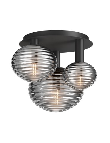 Maytoni Reels Ceiling Lamp 3xE14 40W Black MOD268CL-03B