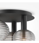 Ceiling lamps spheres - Maytoni Reels Ceiling Lamp 3xE14 40W Black MOD268CL-03B - product 5