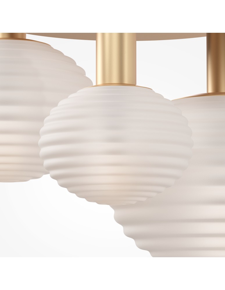 Ceiling lamps spheres - Maytoni Reels Ceiling Lamp 3xE14 40W Gold MOD268CL-03G. - product kolory-swiatla.pl 2