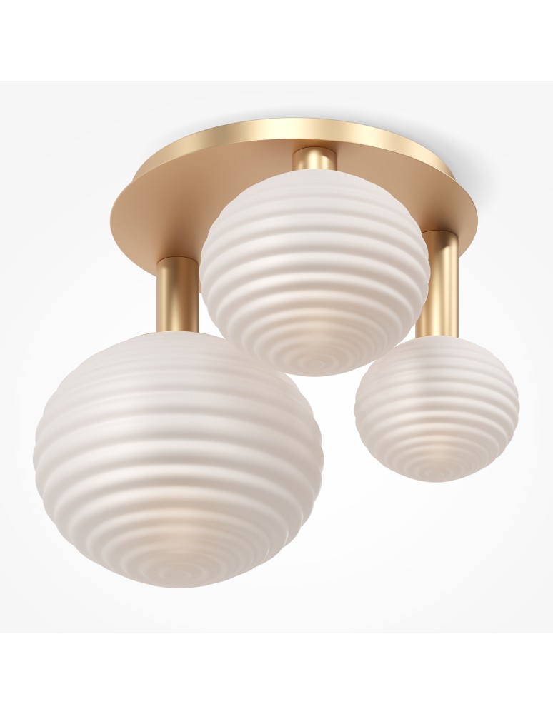 Ceiling lamps spheres - Maytoni Reels Ceiling Lamp 3xE14 40W Gold MOD268CL-03G. - product kolory-swiatla.pl 3