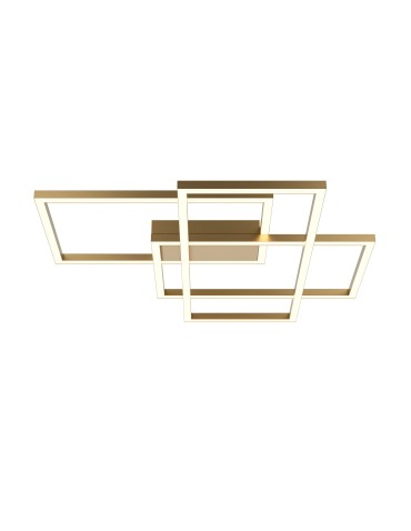 Maytoni Rida Lampa Sufitowa LED 78W 4300lm Złoty MOD015CL-L80GK