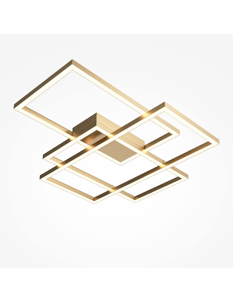 Maytoni Rida Lampa Sufitowa LED 78W 4300lm Złoty MOD015CL-L80GK