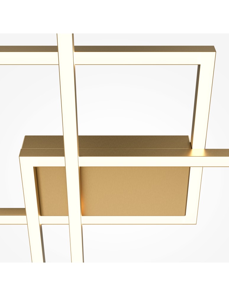 LED ceiling lamps - Maytoni Rida LED Ceiling Lamp 78W 4300lm Gold MOD015CL-L80GK. - product kolory-swiatla.pl 5