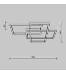 LED ceiling lamps - Maytoni Rida LED Ceiling Lamp 78W 4300lm Gold MOD015CL-L80GK. - product 6