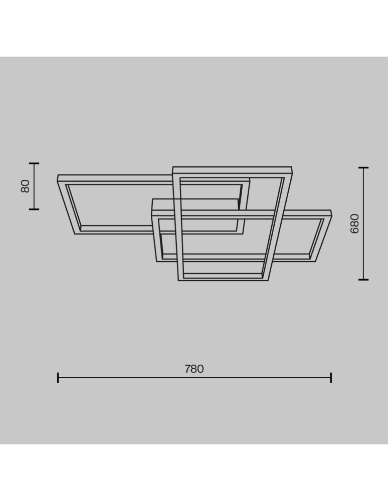 Maytoni Rida Lampa Sufitowa LED 78W 4300lm Złoty MOD015CL-L80GK