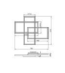 Maytoni Rida Lampa Sufitowa LED 78W 4300lm Biały MOD015CL-L80WK