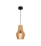Pendant lamps - Maytoni Roots Wooden Pendant Lamp 1xE27 40W Black MOD191PL-01W1 - product 1