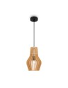 Maytoni Roots Lampa Wisząca Drewniana 1xE27 40W Czarny MOD191PL-01W1