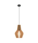 Pendant lamps - Maytoni Roots Wooden Pendant Lamp 1xE27 40W Black MOD191PL-01W1 - product 2