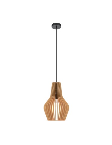 Maytoni Roots Wooden Pendant Lamp 1xE27 40W Black MOD191PL-01W1 - product 2