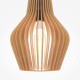 Maytoni Roots Lampa Wisząca Drewniana 1xE27 40W Czarny MOD191PL-01W1