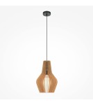 Pendant lamps - Maytoni Roots Wooden Pendant Lamp 1xE27 40W Black MOD191PL-01W1 - product 5