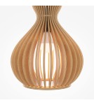 Pendant lamps - Maytoni Roots Wooden Pendant Lamp 1xE27 40W Black MOD192PL-01W1 - product 2