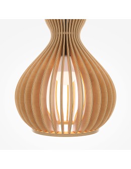 Maytoni Roots Lampa Wisząca Drewniana 1xE27 40W Czarny MOD192PL-01W1 - produkt 2