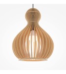 Pendant lamps - Maytoni Roots Wooden Pendant Lamp 1xE27 40W Black MOD192PL-01W1 - product 3