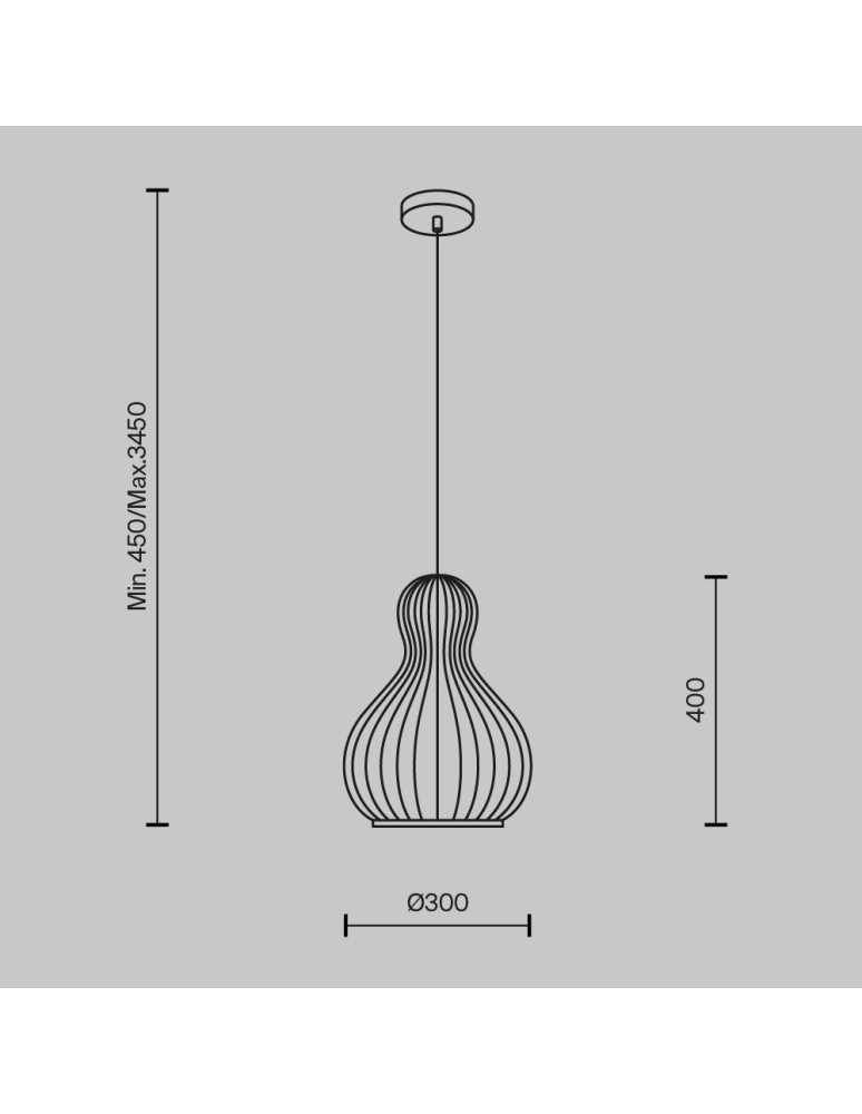 Pendant lamps - Maytoni Roots Wooden Pendant Lamp 1xE27 40W Black MOD192PL-01W1 - product kolory-swiatla.pl 6
