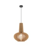 Pendant lamps - Maytoni Roots Wooden Pendant Lamp 1xE27 40W Black MOD193PL-01W1 - product 1