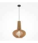 Pendant lamps - Maytoni Roots Wooden Pendant Lamp 1xE27 40W Black MOD193PL-01W1 - product 5
