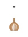 Maytoni Roots Wooden Pendant Lamp 1xE27 40W Black MOD194PL-01W1
