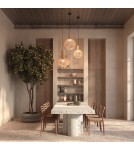 Wooden pendant lamps - Maytoni Roots Wooden Pendant Lamp 1xE27 40W Black MOD194PL-01W1 - product 2