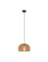 Maytoni Roots Wooden Pendant Lamp 1xE27 40W Black MOD195PL-01W