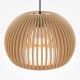 Maytoni Roots Lampa Wisząca Drewniana 1xE27 40W Czarny MOD195PL-01W