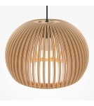 Wooden pendant lamps - Maytoni Roots Wooden Pendant Lamp 1xE27 40W Black MOD195PL-01W - product 2