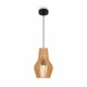 Maytoni Roots Lampa Wisząca Drewniana 1xE27 40W Czarny MOD191PL-01W