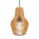 Maytoni Roots Lampa Wisząca Drewniana 1xE27 40W Czarny MOD191PL-01W