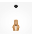 Pendant lamps - Maytoni Roots Wooden Pendant Lamp 1xE27 40W Black MOD191PL-01W - product 4