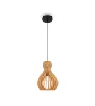 Pendant lamps - Maytoni Roots Wooden Pendant Lamp 1xE27 40W Black MOD192PL-01W - product 1