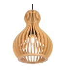 Pendant lamps - Maytoni Roots Wooden Pendant Lamp 1xE27 40W Black MOD192PL-01W - product 3