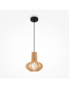 Maytoni Roots Wooden Pendant Lamp 1xE27 40W Black MOD193PL-01W