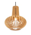 Pendant lamps - Maytoni Roots Wooden Pendant Lamp 1xE27 40W Black MOD193PL-01W - product 4