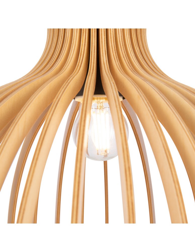 Wooden pendant lamps - Maytoni Roots Wooden Pendant Lamp 1xE27 40W Black MOD194PL-01W - product kolory-swiatla.pl 4