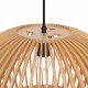 Maytoni Roots Lampa Wisząca Drewniana 1xE27 40W Czarny MOD195PL-01W1