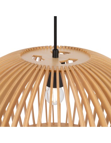 Maytoni Roots Lampa Wisząca Drewniana 1xE27 40W Czarny MOD195PL-01W1 - produkt 2