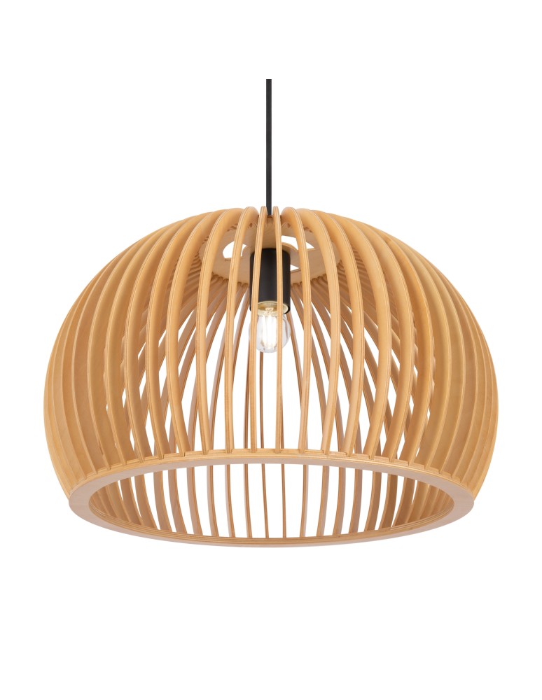 Wooden pendant lamps - Maytoni Roots Wooden Pendant Lamp 1xE27 40W Black MOD195PL-01W1 - product kolory-swiatla.pl 3