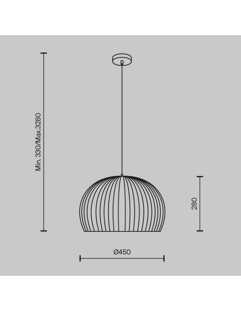 Wooden pendant lamps - Maytoni Roots Wooden Pendant Lamp 1xE27 40W Black MOD195PL-01W1 - product kolory-swiatla.pl 6