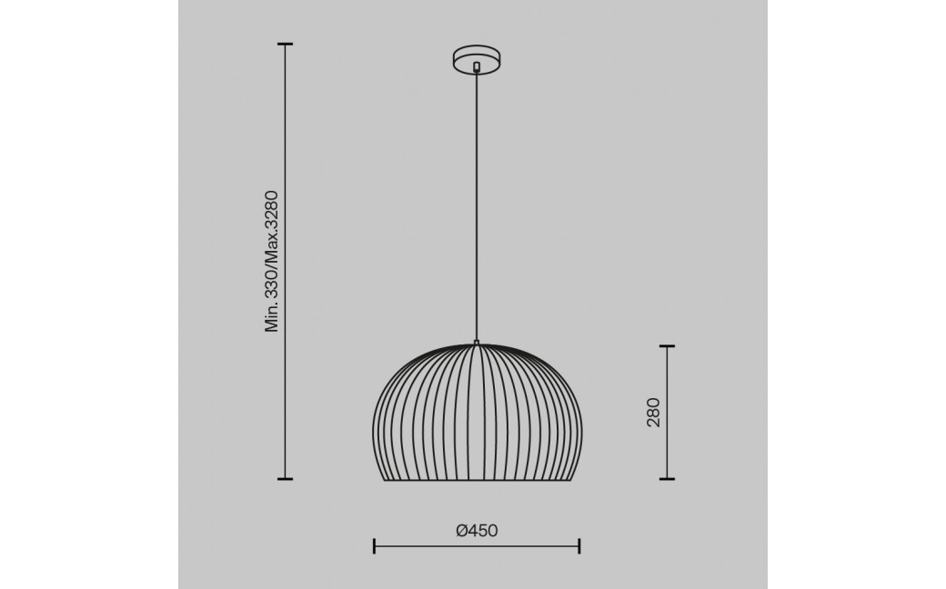 Maytoni Roots Lampa Wisząca Drewniana 1xE27 40W Czarny MOD195PL-01W1