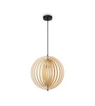 Pendant lamps - Maytoni Roots Wooden Pendant Lamp 1xE27 40W Black MOD197PL-01W - product 2