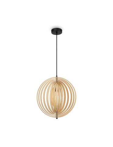 Maytoni Roots Lampa Wisząca Drewniana 1xE27 40W Czarny MOD197PL-01W - produkt 2