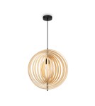 Pendant lamps - Maytoni Roots Wooden Pendant Lamp 1xE27 40W Black MOD197PL-01W1 - product 2