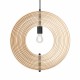 Maytoni Roots Lampa Wisząca Drewniana 1xE27 40W Czarny MOD197PL-01W1