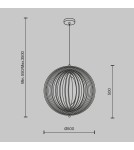 Pendant lamps - Maytoni Roots Wooden Pendant Lamp 1xE27 40W Black MOD197PL-01W1 - product 7