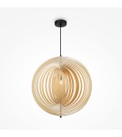 Pendant lamps - Maytoni Roots Wooden Pendant Lamp 1xE27 40W Black MOD197PL-01W2 - product 1