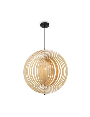 Maytoni Roots Lampa Wisząca Drewniana 1xE27 40W Czarny MOD197PL-01W2 - produkt 2