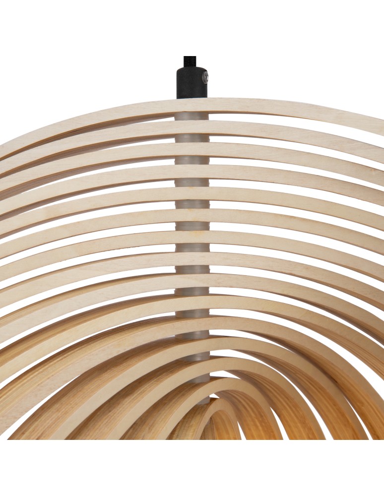 Pendant lamps - Maytoni Roots Wooden Pendant Lamp 1xE27 40W Black MOD197PL-01W2 - product kolory-swiatla.pl 3